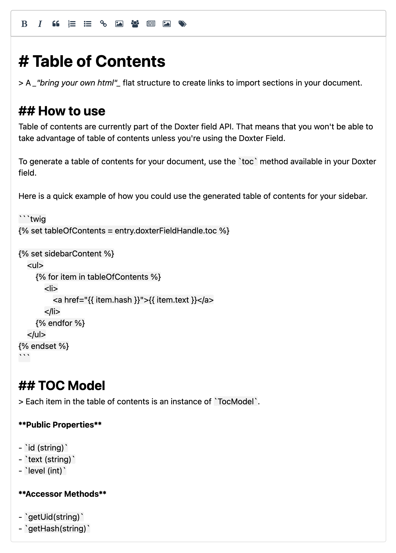 Doxter features verbb